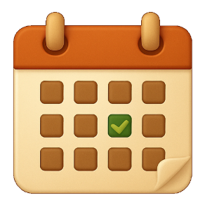 Kalender Icon für das Datum des Adventure Camps